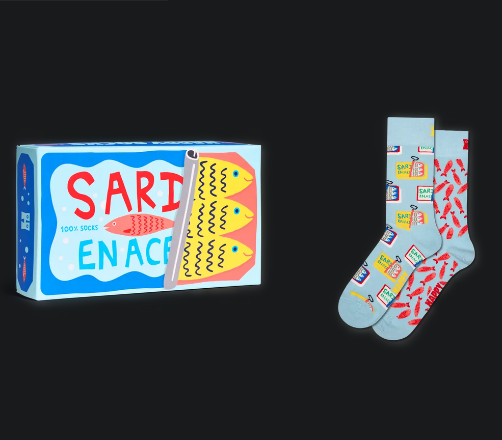 2-Pack Sardines Socks Gift Set